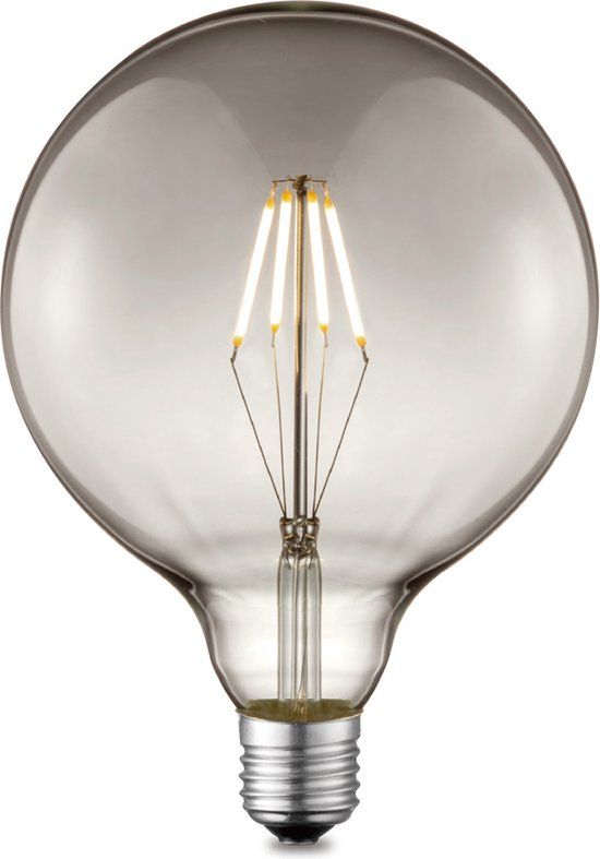 Home Sweet Home Edison Vintage E27 LED filament lichtbron Carbon - Rook - G125 Global - Retro LED lamp - Dimbaar - 4W 120lm