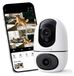Merkloos Wifi binnencamera - Beveiligingscamera dubbele lens - 360° pan en tilt - Babycamera - Werkt met Alexa en Google TV