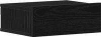 vidaXL Meuble de chevet flottant 40x32x15 cm bois d'ingénierie chêne noir