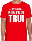 Bellatio Decorations Bolletjes trui / bergtrui t-shirt rood voor heren - wieler tour t/ wielerwedstrijd rui shirt rood S