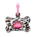 United Pets Bon Ton Nano Jungle Dispenser/poepzakdispenser voor kleine honden, inclusief 10 biologisch afbreekbare zakken, luipaardpatroon, wit/bruin/zwart