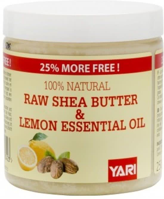 Yari 100% Pure Raw Shea Butter&Lemon Oil 250ml