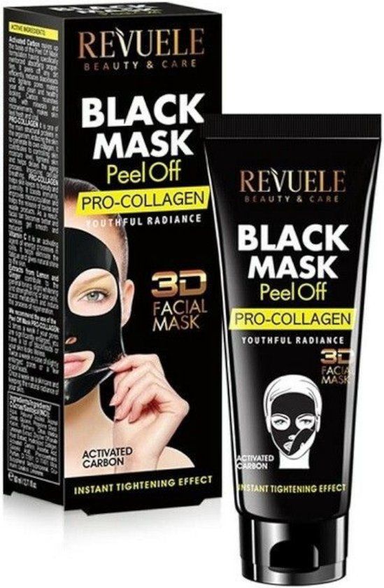 Revuele Black Mask 80 ml Peel Off – Pro Collagen