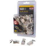 KLEIN TOOLS VDV826-705 modulaire dataplug voor CAT6A afgeschermde kabel en grotere diameter CAT6 Ethernet-kabel voor binnen of buiten, 50 stuks