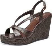Tamaris - Dames - Plateau Sandalen - Bruin - Maat 38