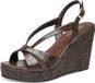 Tamaris - Dames - Plateau Sandalen - Bruin - Maat 38