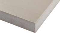 RS PRO PEEK kunststof plaat, beige, 20 mm x 245 mm x 300 mm