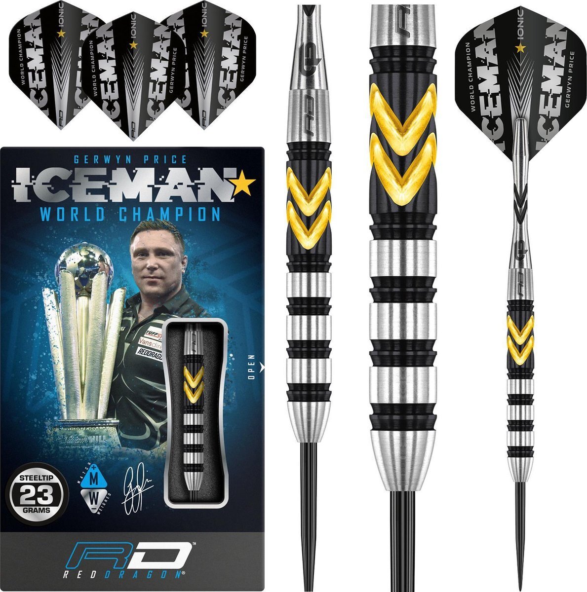 Red Dragon - Gerwyn Price Thunder SE: Steeltip Tungsten Dartpijlen Professioneel - 23 gram