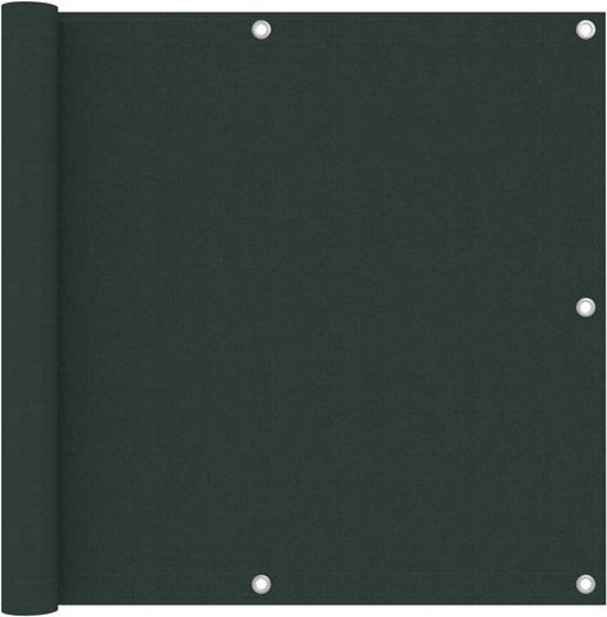 vidaXL Balkonscherm 90x300 cm Oxford stof donkergroen