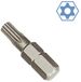 Boni-Shop GmbH Embout hexagonal avec trou TT25, 1/4 pouce, 30 mm