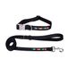 Fisura - Set van halsband en riem voor kleine en middelgrote honden met het opschrift "I'm The Boss", verstelbare halsband en riem voor honden, van nylon.