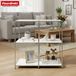 FLOORDIREKT Metalen Rek Concept Epure MK-027 - Dressoir & Opbergrek Met Open Vlakken - 78 x 82 x 40 cm - Wit