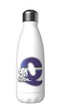 Snoopy - Roestvrijstalen Waterfles, Hermetische Sluiting, Veelkleurig Letter Q-Ontwerp, 550 ml, Wit