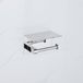 Fortifura Calvi porte-rouleau de papier toilette - avec plateau - chrome