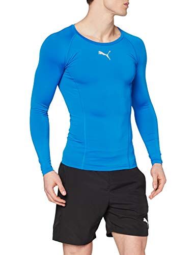PUMA Herren Liga Baselayer Tee Ls Shirt - Electric Blue Lemonade - L