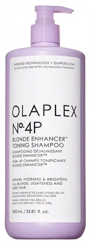 Olaplex No. 4P Blonde Enhancer Toning Shampoo - 1000ml - Zilvershampoo voor Blond Haar