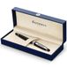 Waterman Expert-rollerballpen | Glimmend zwart met chromen rand | Fijne punt | Zwarte inkt | Cadeauverpakking