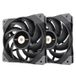 Thermaltake Toughfan 12 High Static Pressure Radiator Fan (2 ventilatoren) | PWM | 500-2000 rpm | Zwart
