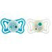 Chicco PhysioForma Light Lumi fopspeen gloeit in het donker, 16-36 maanden, siliconen speen, bevordert de juiste mondontwikkeling, 2 stuks, neutraal