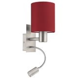 EGLO PASTERI E27 Nikkel, Rood