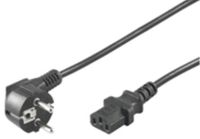 Microconnect PE010405 Koppler C13 CEE7/7 Schuko-kabel, zwart, 0,5 m