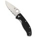Spyderco Zakmes Tenacious C122GP met gedeeltelijke gekartelde rand