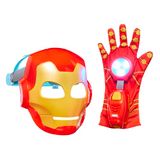 Marvel Iron Man and His Awesome Friends High-Tech Hero-rollenspelset, Iron Man-masker en elektronische handschoen, superheldenspeelgoed voor kinderen, vanaf 3 jaar