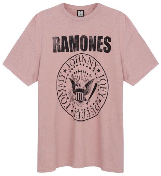 Ramones Amplified Collection - Vintage Crest Heren T-shirt - roze - 3XL
