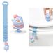 Set de 2 lève-sièges de toilette avec poignée anti-salissure