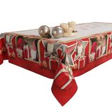 PETTI Artigiani Italiani - Kerst Tafelkleed Vlekbestendig Rechthoekig Tafelkleed voor Keuken, Motief Elf, 140x240 cm, 100% Made in Italy