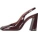 Amina Muaddi Chaussures avec talon Bordeaux