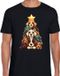 Bellatio Decorations Kerst T-shirt voor heren - kerstboom van hondjes - zwart - kersthondjes - Kerstmis M