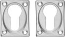 Intersteel Rozet met profielcilindergat chroom mat