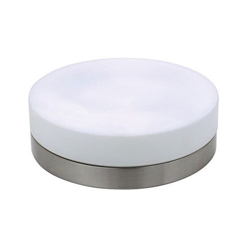 BES LED LED Plafondlamp - Opbouw Rond - E27 - Mat Chroom Aluminium - Ã˜285mm