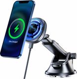 Desconocido Swissten Telefoonhouder Dashboard met Magnetische ring - Geschikt voor iPhone 12/13/14/15/16/17 - 15W - Zwart