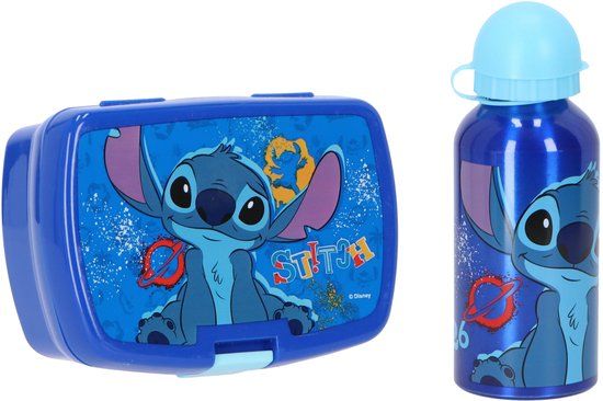 4kidsonly.eu Lilo & Stitch Lunchset - Blauw