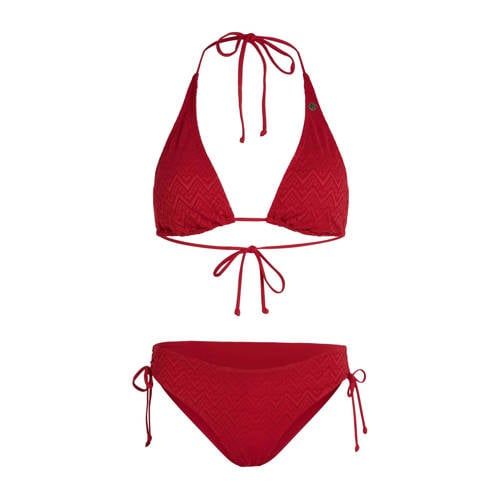 O'Neill voorgevormde triangel bikini set O'Riginals Crochet rood