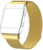 By Qubix Qubix - Milanese bandje voor Fitbit Ionic - Maat Large - Goud