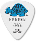 424P1.0 Jim Dunlop Tortex Wedge Plectrums - 1.00 mm - Player's Pack (12 Stuks)