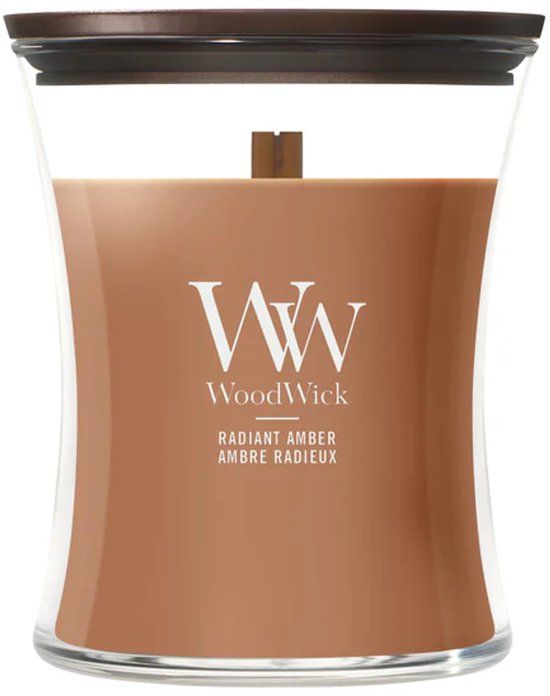 WoodWick Hourglass - Radiant Amber - Medium Geurkaars - 60 branduren