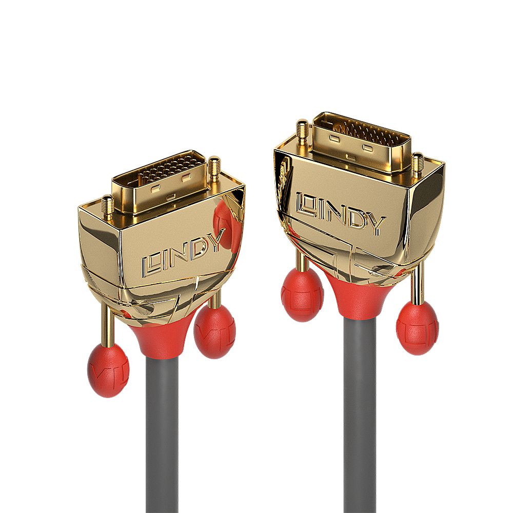 Lindy 36206 DVI-kabel DVI-D 10 m Goud