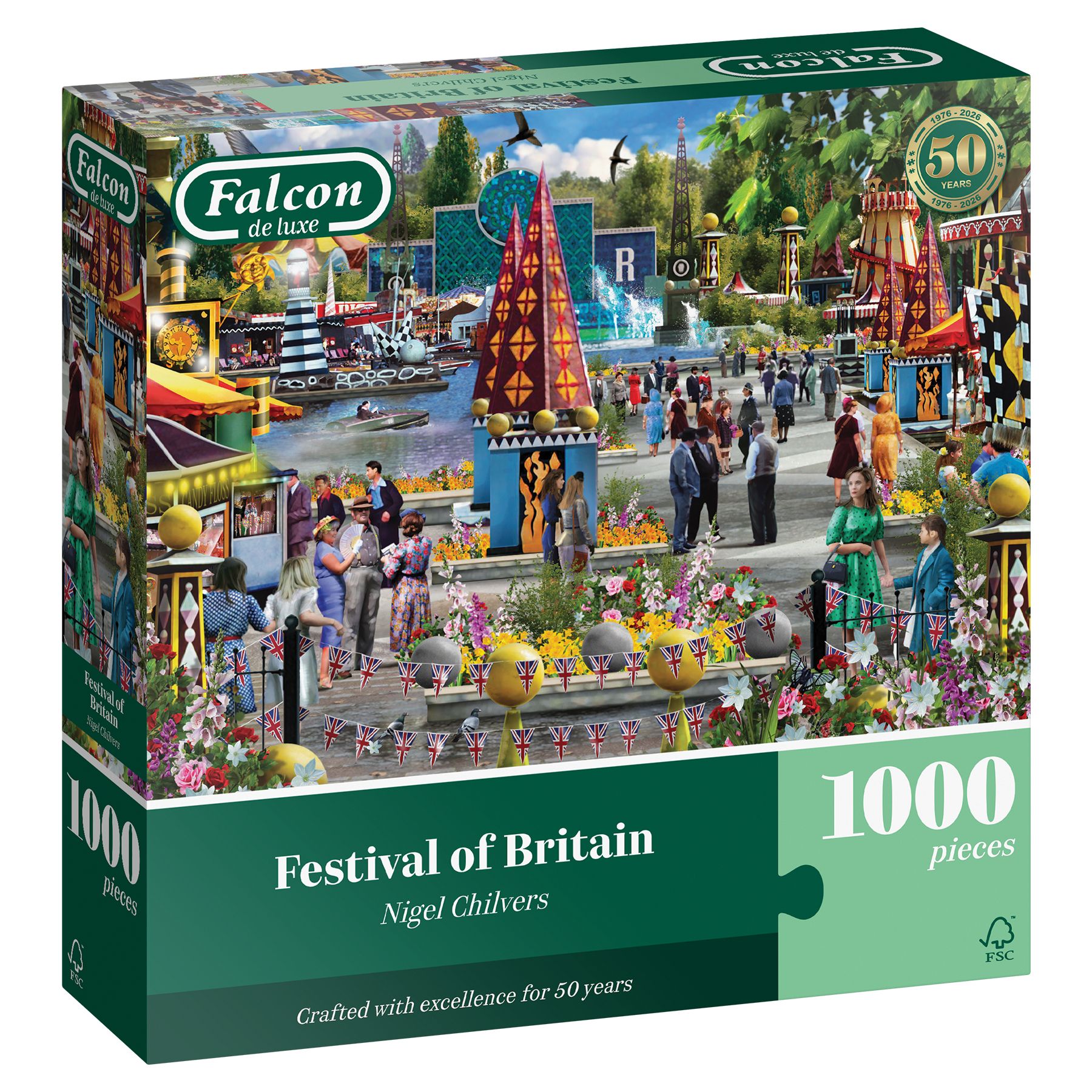 Jumbo Falcon Festival of Britain 1000 stukjes Legpuzzel