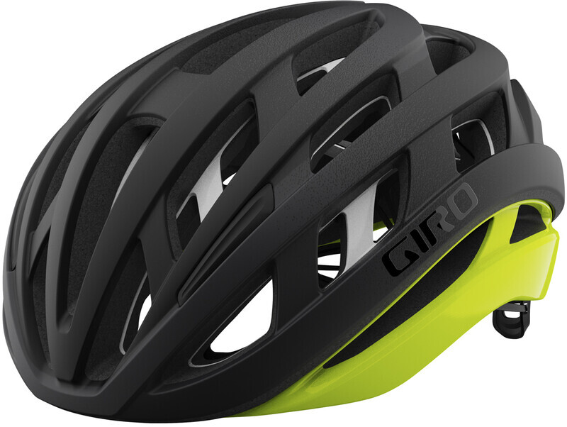 Giro Helios Spherical Helmet, matte black fade/highlight yellow