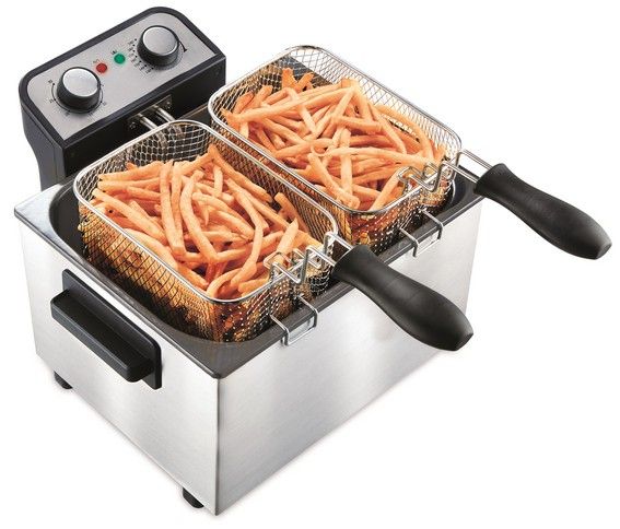 Little Balance Happy Frites XL Twin - Frituurbak - 5 liter - 3000 watt - Dubbel