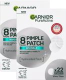Garnier Pure Active Patch anti-imperfections - Patch anti-imperfections invisible - Réduit visiblement les imperfections - 2x22 patches - Multipack