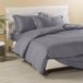Ensemble de draps Satin Uni, King Size, Gris, 100% Coton