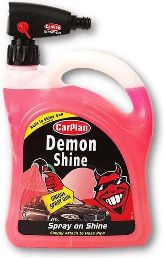 Demon Shine + Gun - 2L - Glansbewerking - met Tuinslang aansluiting
