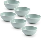 Plasticforte Kommetjes/Schaaltjes - 6x - Dessert/Ontbijt - Kunststof - D12 x H5 cm - Mintgroen - BPA Vrij