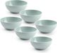 Plasticforte Kommetjes/Schaaltjes - 6x - Dessert/Ontbijt - Kunststof - D12 x H5 cm - Mintgroen - BPA Vrij