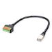 ROLINE Kabeladapter RJ45-stekker naar aansluitblok, (drukknoppen), 15 cm